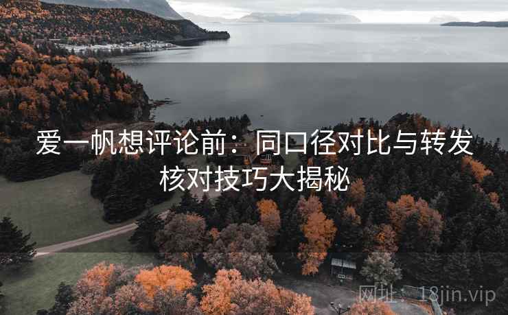 爱一帆想评论前:同口径对比与转发核对技巧大揭秘 爱一帆想评论前:同口径对比与转发核对技巧大揭秘